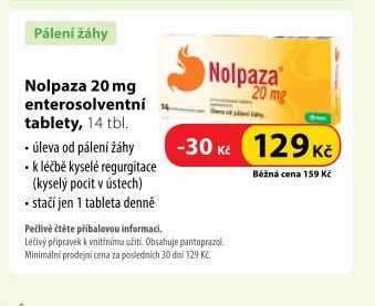 Nolpaza 20 mg enterosolventní tablety, 14 tbl.