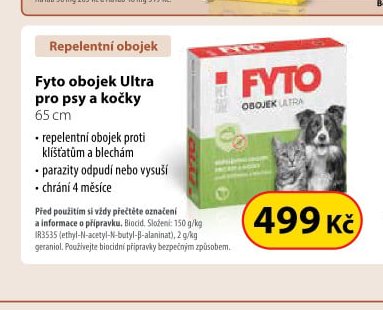 Fyto obojek Ultra pro psy a kočky 65 cm
