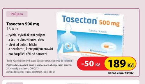 Tasectan 500 mg 15 tob.