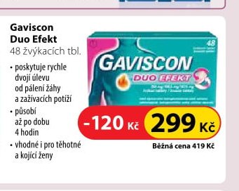 Gaviscon Duo Efekt 48 žvýkacích tbl.