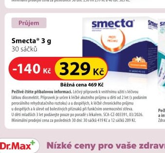 Smecta 3 g 30 sáčků
