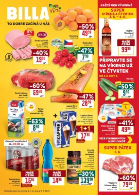 akční leták BILLA 3.6.2026-9.6.2026