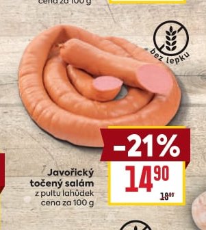 Javořický točený salám