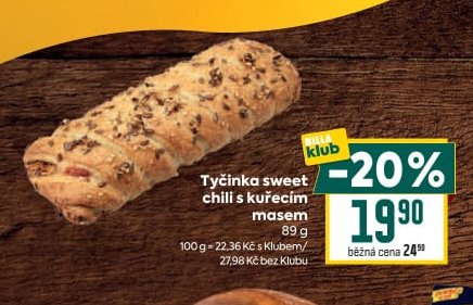 Tyčinka sweet chili s kuřecím masem