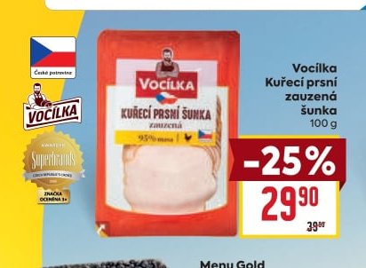 Vocílka Kuřecí prsní zauzená 100 g