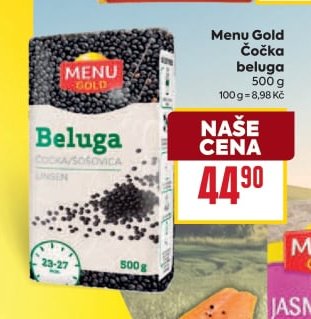Menu Gold Čočka beluga 500 g