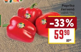 Paprika červená