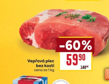 Vepřová plec bez kosti
