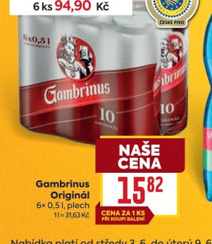 Gambrinus Originál