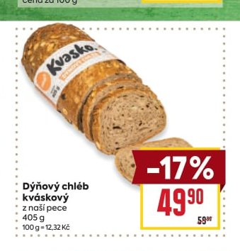 Dýňový chléb kváskový