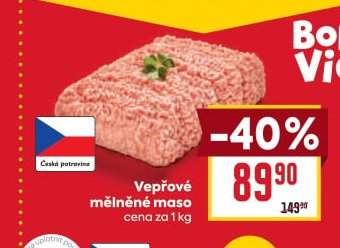 Vepřové mělněné maso