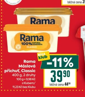 Rama Máslová příchuť, Classic