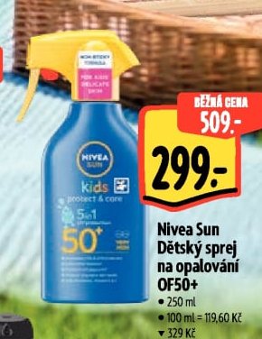 Nivea Sun Dětský sprej na opalování OF50+