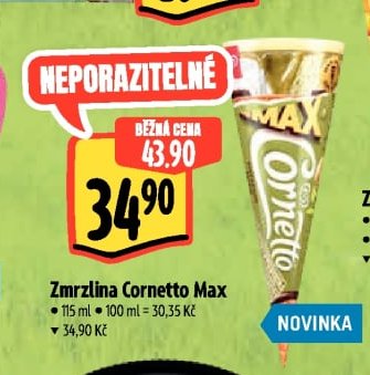 Zmrzlina Cornetto Max