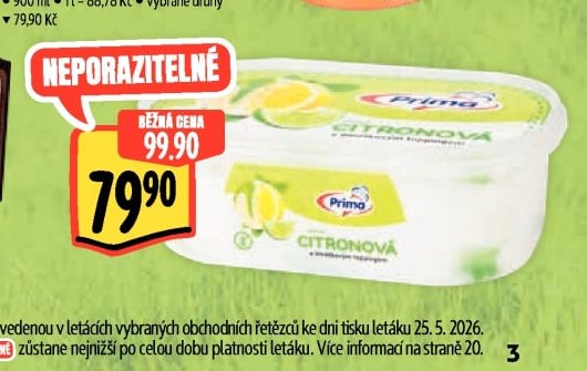 Zmrzlina Prima Citronová