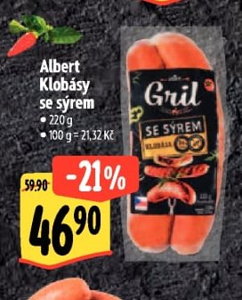 Albert Klobásy se sýrem