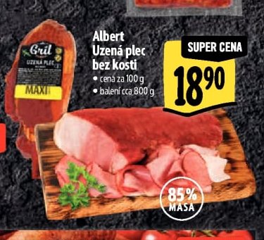 Albert Uzená plec bez kosti