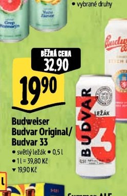 Budweiser Budvar Original / Budvar 33