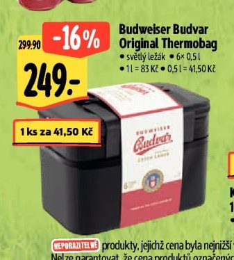 Budweiser Budvar Original Thermobag
