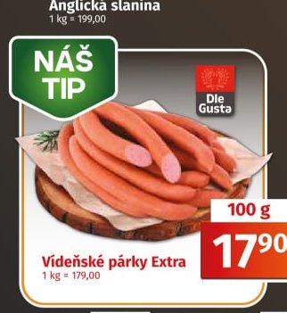 Vídeňské párky Extra