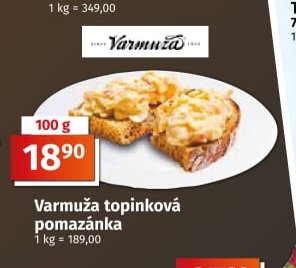 Varmuža topinková pomazánka