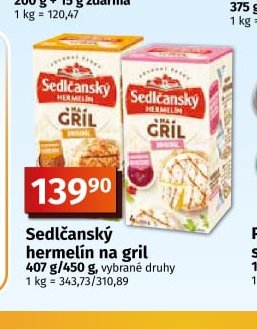 Sedlčanský hermelín na gril