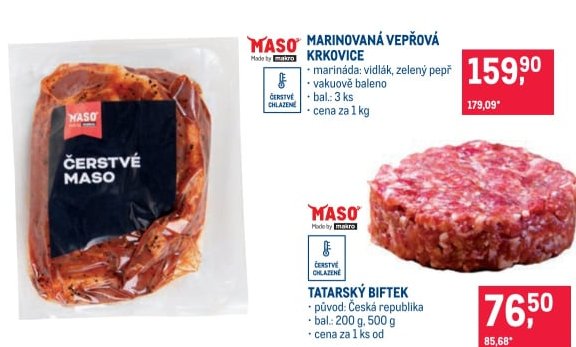 Marinovaná vepřová krkovice