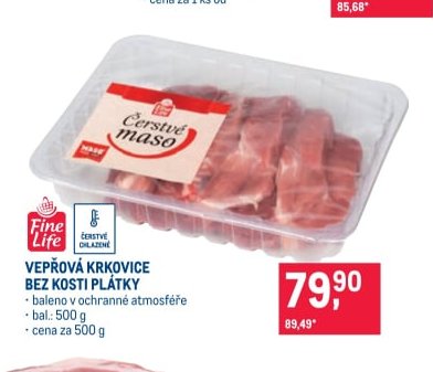 Vepřová krkovice bez kosti plátky