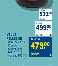 VEUVE PELLETIER demi sec, brut