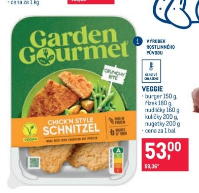 GARDEN GOURMET CHICK'N STYLE SCHNITZEL