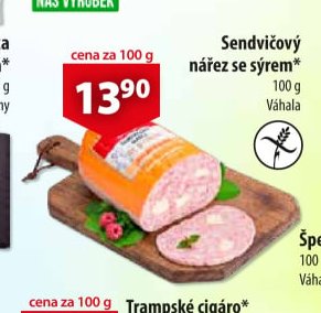 Sendvičový nářez se sýrem
