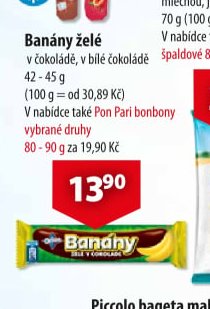 Banány želé