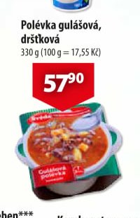 Polévka gulášová, dršťková