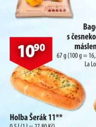 Bagetka s česnekovým máslem