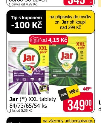 Jar XXL tablety 84/73/65/54 ks