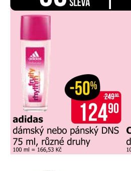 adidas dámský nebo pánský DNS 75 ml