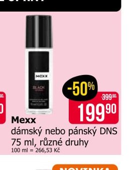Mexx dámský nebo pánský DNS 75 ml