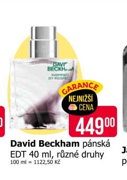 David Beckham pánská EDT 40 ml