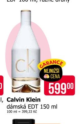 Calvin Klein dámská EDT 150 ml