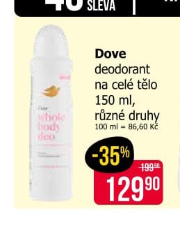 Dove deodorant na celé tělo 150 ml