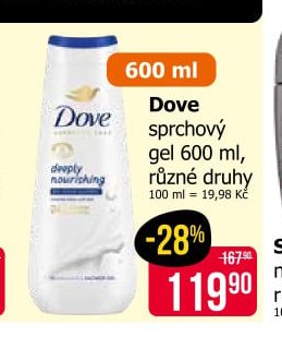 Dove sprchový gel 600 ml