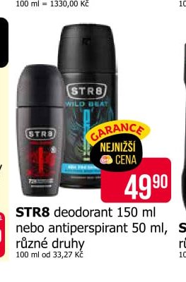 STR8 deodorant 150 ml nebo antiperspirant 50 ml