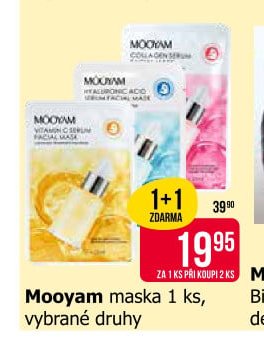 Mooyam maska 1 ks, vybrané druhy