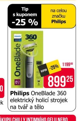 Philips OneBlade 360 elektrický holicí strojek na tvář a tělo