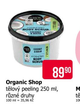 Organic Shop tělový peeling 250 ml, různé druhy