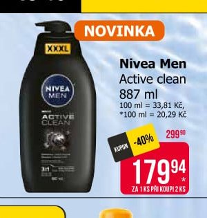 Nivea Men Active clean 887 ml