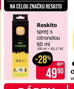 Reskito sprej s citronelou 60 ml