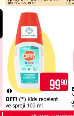 OFF! (*) Kids repelent ve spreji 100 ml