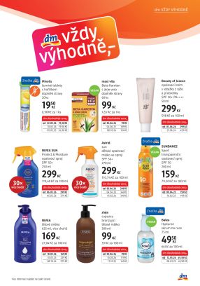 akční leták dm drogerie 4.6.2026-29.6.2026