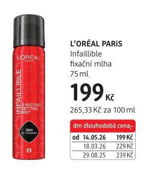 L'ORÉAL PARIS Infaillible fixační mlha
